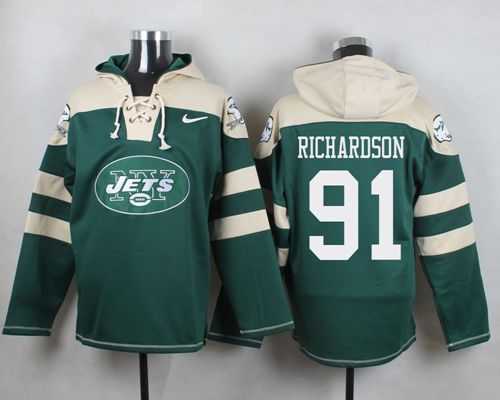 New York Jets #91 Sheldon Richardson Green Player Stitched Pullover NFL Hoodie,We sell and wholesale New York Jets #91 Sheldon Richardson Green Player Stitched Pullover NFL Hoodie on line form chian!