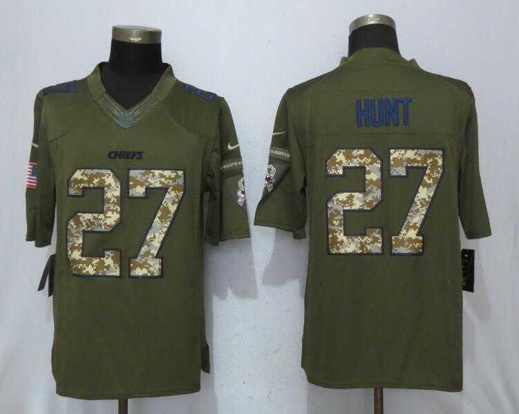 Nike Chiefs #27 Kareem Hunt Olive Green Salute To Service Limited Jersey,We sell and wholesale Nike Chiefs #27 Kareem Hunt Olive Green Salute To Service Limited Jersey on line form chian!