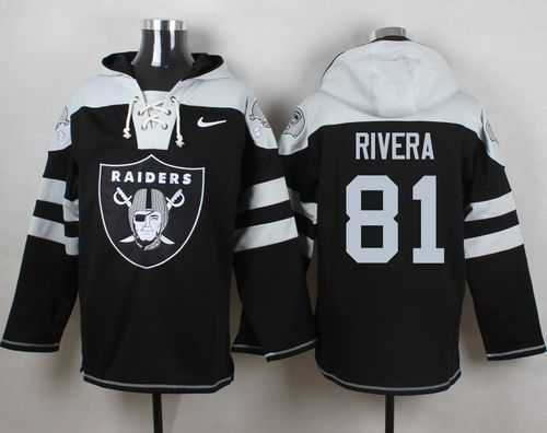 Oakland Raiders #81 Mychal Rivera Black Player Stitched Pullover NFL Hoodie,We sell and wholesale Oakland Raiders #81 Mychal Rivera Black Player Stitched Pullover NFL Hoodie on line form chian!