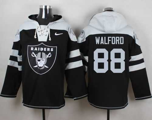 Oakland Raiders #88 Clive Walford Black Player Stitched Pullover NFL Hoodie,We sell and wholesale Oakland Raiders #88 Clive Walford Black Player Stitched Pullover NFL Hoodie on line form chian!