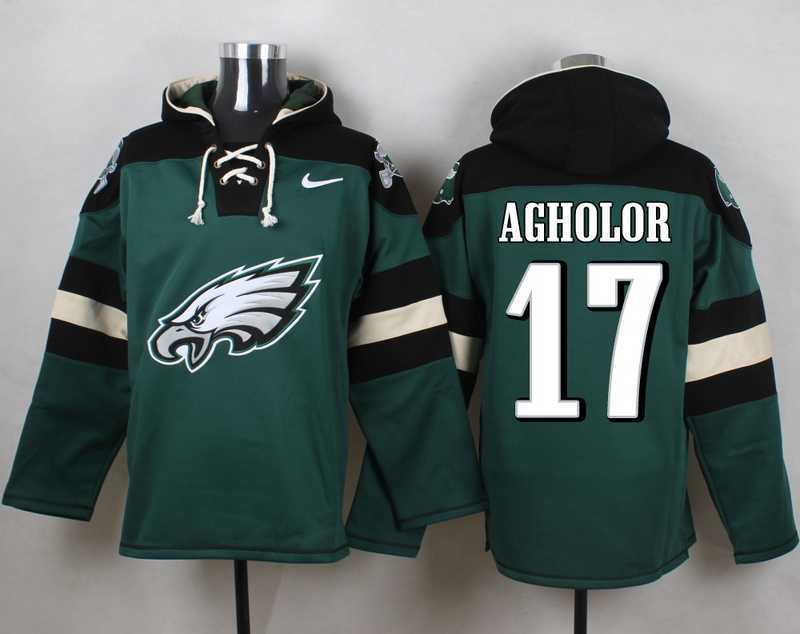 Philadelphia Eagles #17 Nelson Agholor Midnight Green Player Stitched Pullover NFL Hoodie,We sell and wholesale Philadelphia Eagles #17 Nelson Agholor Midnight Green Player Stitched Pullover NFL Hoodie on line form chian!