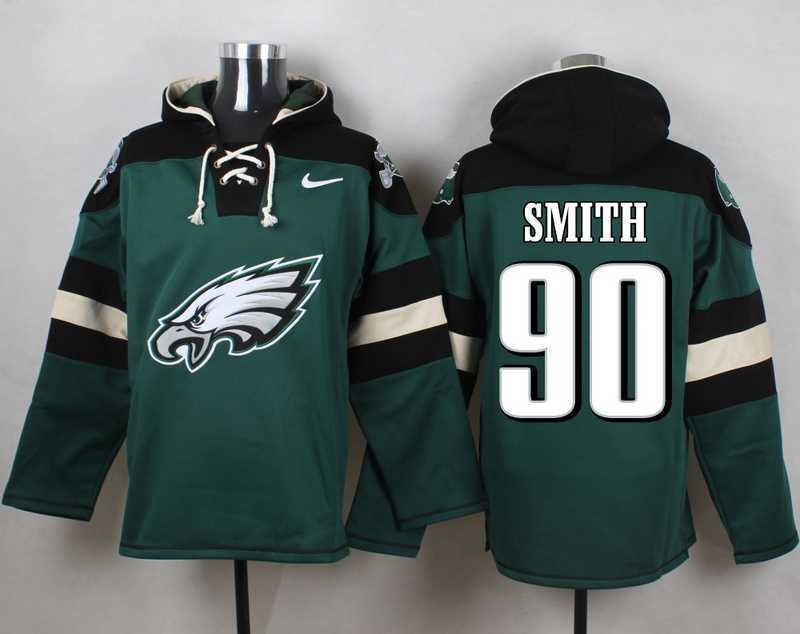 Philadelphia Eagles #90 Marcus Smith Midnight Green Player Stitched Pullover NFL Hoodie,We sell and wholesale Philadelphia Eagles #90 Marcus Smith Midnight Green Player Stitched Pullover NFL Hoodie on line form chian!