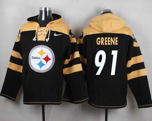 Pittsburgh Steelers #91 Kevin Greene Black Player Stitched Pullover NFL Hoodie,We sell and wholesale Pittsburgh Steelers #91 Kevin Greene Black Player Stitched Pullover NFL Hoodie on line form chian!