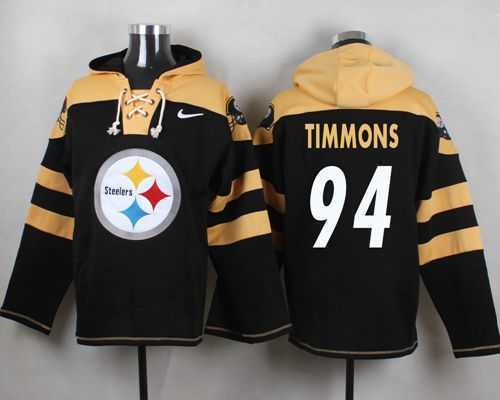 Pittsburgh Steelers #94 Lawrence Timmons Black Player Stitched Pullover NFL Hoodie,We sell and wholesale Pittsburgh Steelers #94 Lawrence Timmons Black Player Stitched Pullover NFL Hoodie on line form chian!