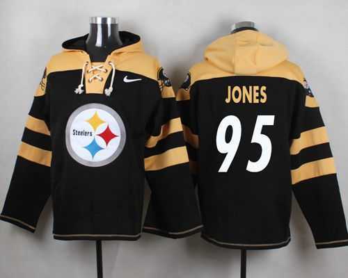 Pittsburgh Steelers #95 Jarvis Jones Black Player Stitched Pullover NFL Hoodie,We sell and wholesale Pittsburgh Steelers #95 Jarvis Jones Black Player Stitched Pullover NFL Hoodie on line form chian!