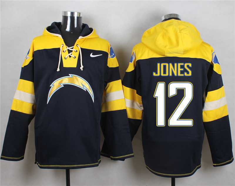 San Diego Chargers #12 Jacoby Jones Navy Blue Player Stitched Pullover NFL Hoodie,We sell and wholesale San Diego Chargers #12 Jacoby Jones Navy Blue Player Stitched Pullover NFL Hoodie on line form chian!