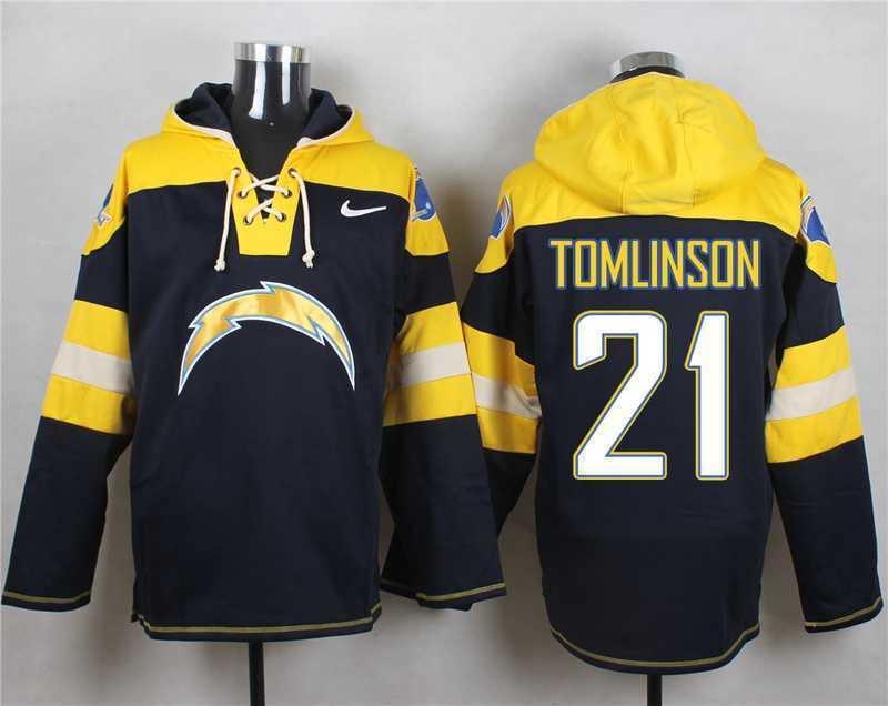 San Diego Chargers #21 LaDainian Tomlinson Navy Blue Player Stitched Pullover NFL Hoodie,We sell and wholesale San Diego Chargers #21 LaDainian Tomlinson Navy Blue Player Stitched Pullover NFL Hoodie on line form chian!