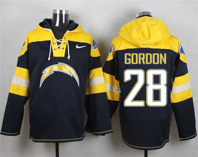 San Diego Chargers #28 Melvin Gordon Navy Blue Player Stitched Pullover NFL Hoodie,We sell and wholesale San Diego Chargers #28 Melvin Gordon Navy Blue Player Stitched Pullover NFL Hoodie on line form chian!