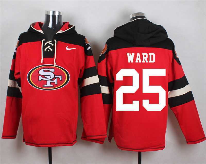 San Francisco 49ers #25 Jimmie Ward Red Player Stitched Pullover NFL Hoodie,We sell and wholesale San Francisco 49ers #25 Jimmie Ward Red Player Stitched Pullover NFL Hoodie on line form chian!