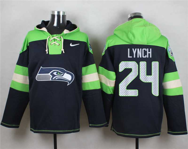 Seattle Seahawks #24 Marshawn Lynch Steel Blue Player Stitched Pullover NFL Hoodie,We sell and wholesale Seattle Seahawks #24 Marshawn Lynch Steel Blue Player Stitched Pullover NFL Hoodie on line form chian!