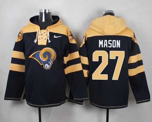 St. Louis Rams #27 Tre Mason Navy Blue Player Stitched Pullover NFL Hoodie,We sell and wholesale St. Louis Rams #27 Tre Mason Navy Blue Player Stitched Pullover NFL Hoodie on line form chian!