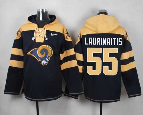 St. Louis Rams #55 James Laurinaitis Navy Blue Player Stitched Pullover NFL Hoodie,We sell and wholesale St. Louis Rams #55 James Laurinaitis Navy Blue Player Stitched Pullover NFL Hoodie on line form chian!