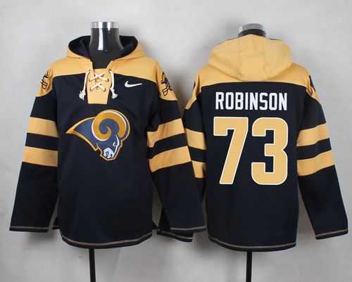 St. Louis Rams #73 Greg Robinson Navy Blue Player Stitched Pullover NFL Hoodie,We sell and wholesale St. Louis Rams #73 Greg Robinson Navy Blue Player Stitched Pullover NFL Hoodie on line form chian!