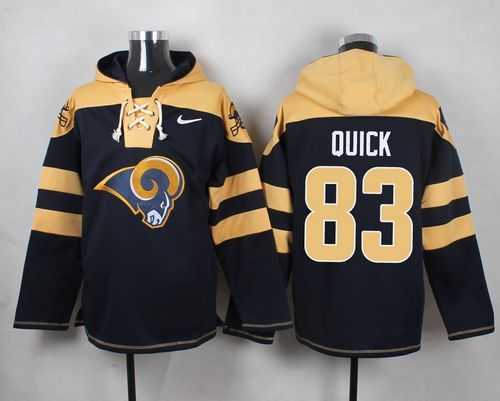 St. Louis Rams #83 Brian Quick Navy Blue Player Stitched Pullover NFL Hoodie,We sell and wholesale St. Louis Rams #83 Brian Quick Navy Blue Player Stitched Pullover NFL Hoodie on line form chian!