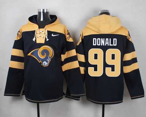 St. Louis Rams #99 Aaron Donald Navy Blue Player Stitched Pullover NFL Hoodie,We sell and wholesale St. Louis Rams #99 Aaron Donald Navy Blue Player Stitched Pullover NFL Hoodie on line form chian!