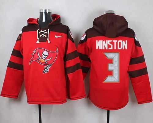 Tampa Bay Buccaneers #3 Jameis Winston Red Player Stitched Pullover NFL Hoodie,We sell and wholesale Tampa Bay Buccaneers #3 Jameis Winston Red Player Stitched Pullover NFL Hoodie on line form chian!