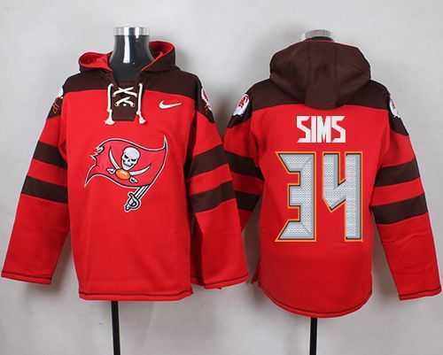 Tampa Bay Buccaneers #34 Charles Sims Red Player Stitched Pullover NFL Hoodie,We sell and wholesale Tampa Bay Buccaneers #34 Charles Sims Red Player Stitched Pullover NFL Hoodie on line form chian!
