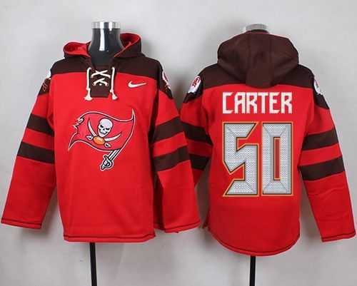 Tampa Bay Buccaneers #50 Bruce Carter Red Player Stitched Pullover NFL Hoodie,We sell and wholesale Tampa Bay Buccaneers #50 Bruce Carter Red Player Stitched Pullover NFL Hoodie on line form chian!