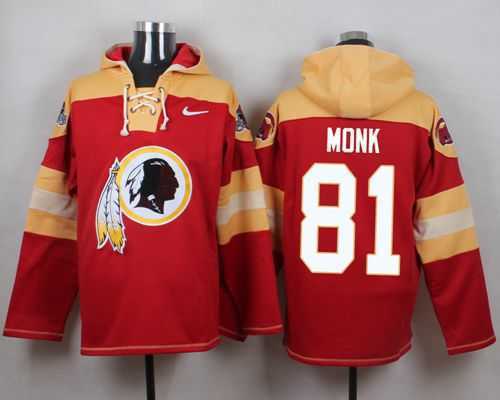 Washington Redskins #81 Art Monk Burgundy Red Player Stitched Pullover NFL Hoodie,We sell and wholesale Washington Redskins #81 Art Monk Burgundy Red Player Stitched Pullover NFL Hoodie on line form chian!