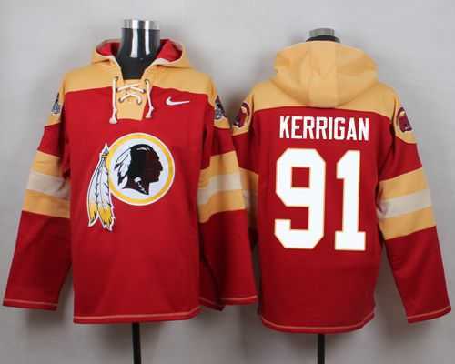 Washington Redskins #91 Ryan Kerrigan Burgundy Red Player Stitched Pullover NFL Hoodie,We sell and wholesale Washington Redskins #91 Ryan Kerrigan Burgundy Red Player Stitched Pullover NFL Hoodie on line form chian!