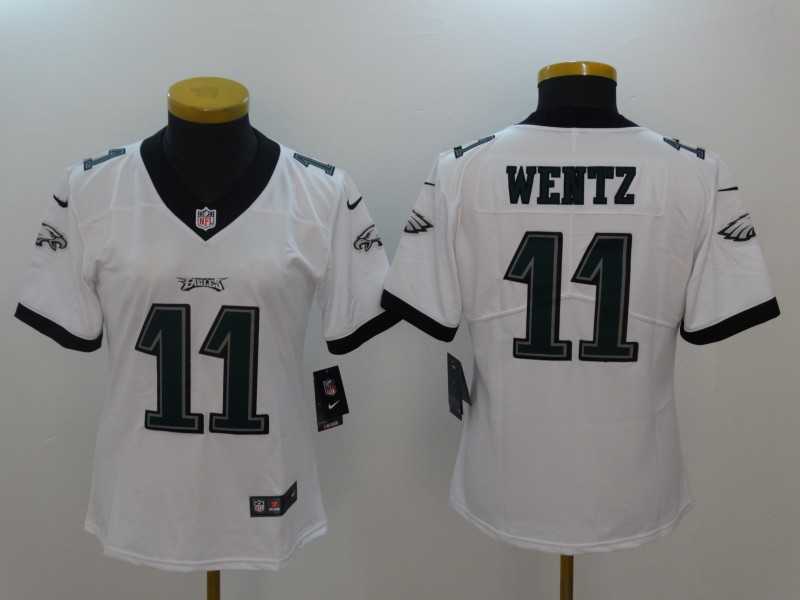 Women Nike Eagles #11 Carson Wentz White Vapor Untouchable Player Limited Jersey,We sell and wholesale Women Nike Eagles #11 Carson Wentz White Vapor Untouchable Player Limited Jersey on line form chian!