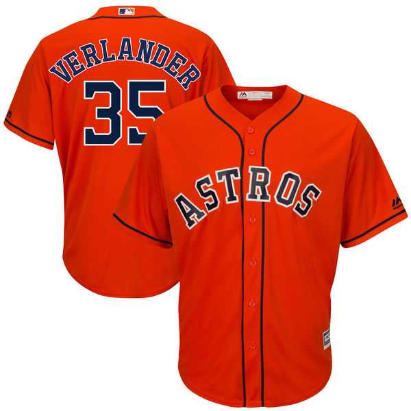 Houston Astros #35 Justin Verlander Orange New Cool Base Jersey,We sell and wholesale Houston Astros #35 Justin Verlander Orange New Cool Base Jersey on line form chian!