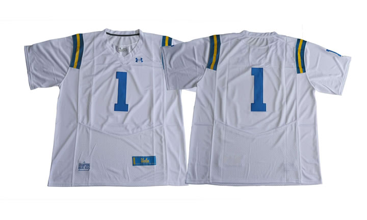 UCLA Bruins #1 White College Football Jersey,We sell and wholesale UCLA Bruins #1 White College Football Jersey on line form chian!