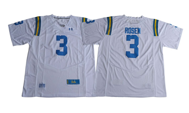 UCLA Bruins #3 Josh Rosen White College Football Jersey,We sell and wholesale UCLA Bruins #3 Josh Rosen White College Football Jersey on line form chian!