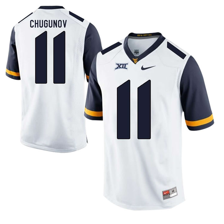West Virginia Mountaineers #11 Chris Chugunov White College Football Jersey DingZhi,We sell and wholesale West Virginia Mountaineers #11 Chris Chugunov White College Football Jersey DingZhi on line form chian!