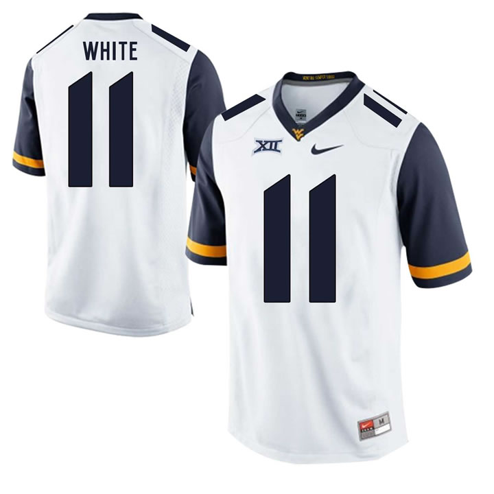 West Virginia Mountaineers #11 Kevin White White College Football Jersey DingZhi,We sell and wholesale West Virginia Mountaineers #11 Kevin White White College Football Jersey DingZhi on line form chian!