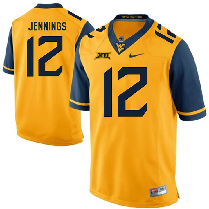 West Virginia Mountaineers #12 Gary Jennings Gold College Football Jersey DingZhi,We sell and wholesale West Virginia Mountaineers #12 Gary Jennings Gold College Football Jersey DingZhi on line form chian!