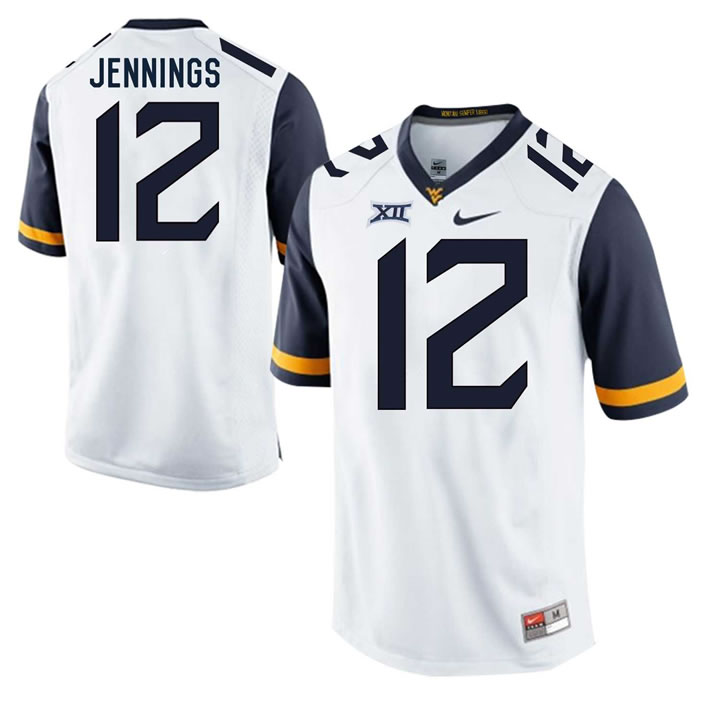 West Virginia Mountaineers #12 Gary Jennings White College Football Jersey DingZhi,We sell and wholesale West Virginia Mountaineers #12 Gary Jennings White College Football Jersey DingZhi on line form chian!