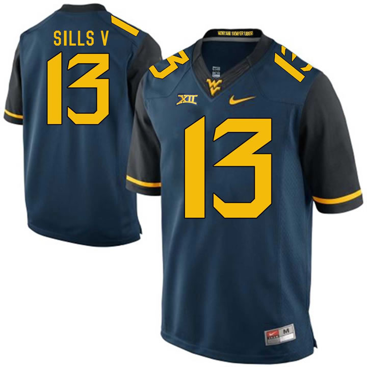 West Virginia Mountaineers #13 David Sills V Navy College Football Jersey DingZhi,We sell and wholesale West Virginia Mountaineers #13 David Sills V Navy College Football Jersey DingZhi on line form chian!