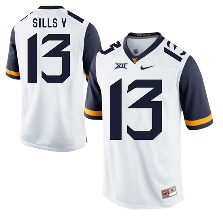 West Virginia Mountaineers #13 David Sills V White College Football Jersey DingZhi,We sell and wholesale West Virginia Mountaineers #13 David Sills V White College Football Jersey DingZhi on line form chian!