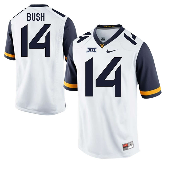 West Virginia Mountaineers #14 Tevin Bush White College Football Jersey DingZhi,We sell and wholesale West Virginia Mountaineers #14 Tevin Bush White College Football Jersey DingZhi on line form chian!