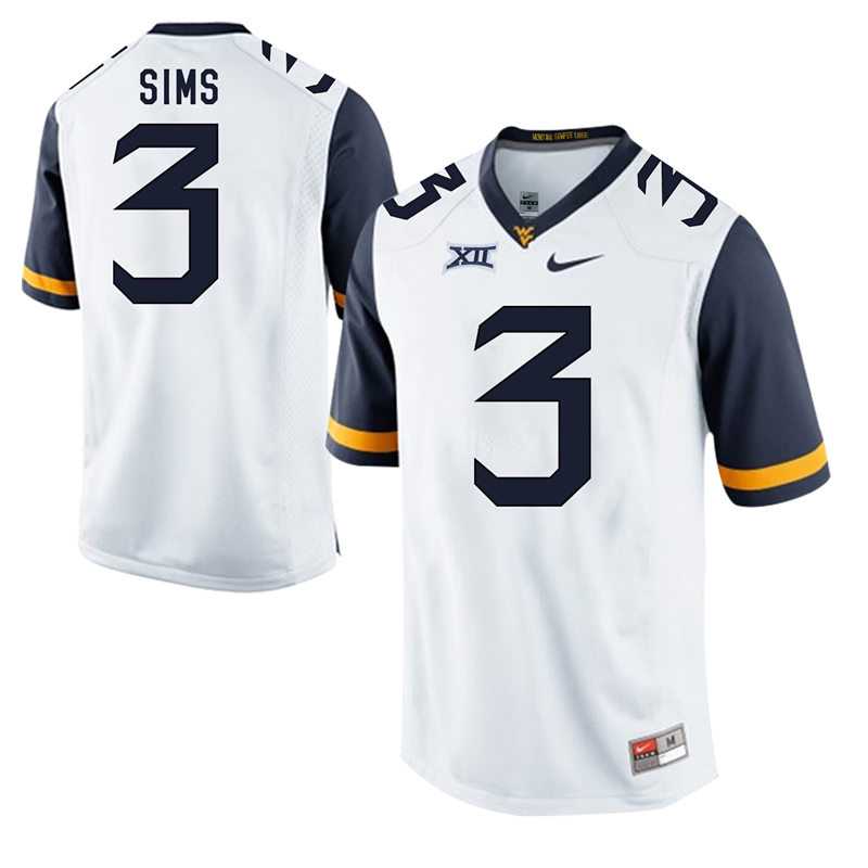 West Virginia Mountaineers #3 Charles Sims White College Football Jersey DingZhi,We sell and wholesale West Virginia Mountaineers #3 Charles Sims White College Football Jersey DingZhi on line form chian!