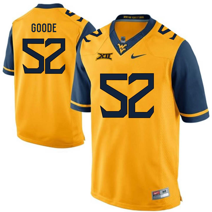 West Virginia Mountaineers #52 Najee Goode Gold College Football Jersey DingZhi,We sell and wholesale West Virginia Mountaineers #52 Najee Goode Gold College Football Jersey DingZhi on line form chian!