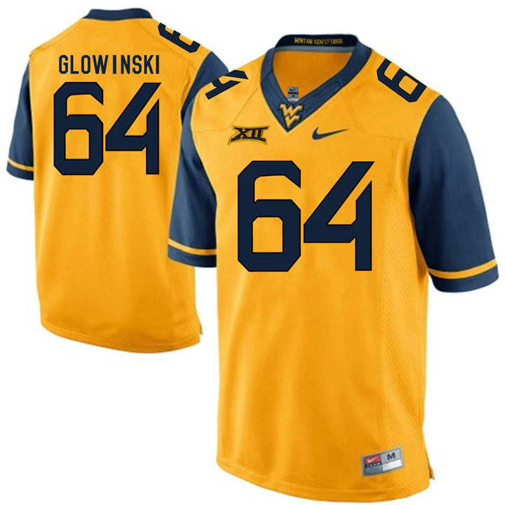 West Virginia Mountaineers #64 Mark Glowinski Gold College Football Jersey DingZhi,We sell and wholesale West Virginia Mountaineers #64 Mark Glowinski Gold College Football Jersey DingZhi on line form chian!