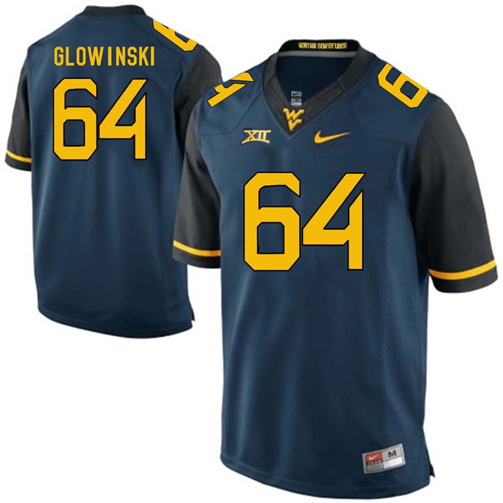 West Virginia Mountaineers #64 Mark Glowinski Navy College Football Jersey DingZhi,We sell and wholesale West Virginia Mountaineers #64 Mark Glowinski Navy College Football Jersey DingZhi on line form chian!