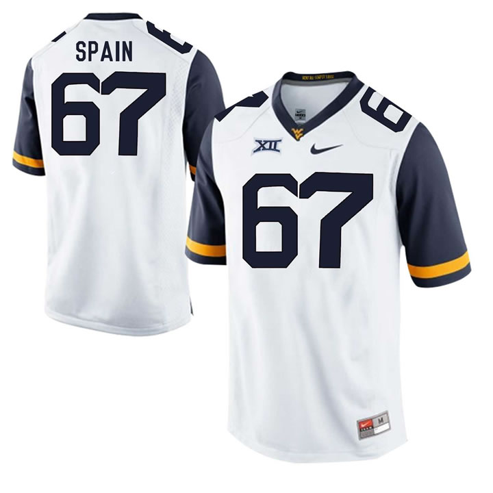 West Virginia Mountaineers #67 Quinton Spain White College Football Jersey DingZhi,We sell and wholesale West Virginia Mountaineers #67 Quinton Spain White College Football Jersey DingZhi on line form chian!