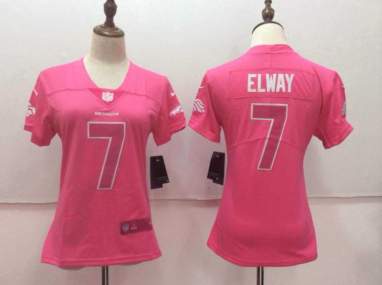 Women Nike Denver Broncos #7 John Elway Pink Vapor Untouchable Player Limited Jerseys,We sell and wholesale Women Nike Denver Broncos #7 John Elway Pink Vapor Untouchable Player Limited Jerseys on line form chian!