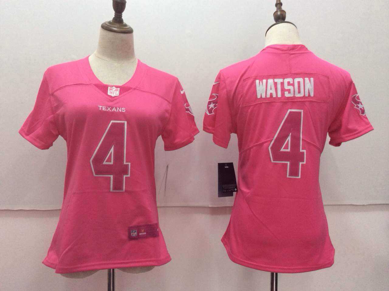 Women Nike Houston Texans #4 Deshaun Watson Pink Vapor Untouchable Player Limited Jerseys,We sell and wholesale Women Nike Houston Texans #4 Deshaun Watson Pink Vapor Untouchable Player Limited Jerseys on line form chian!