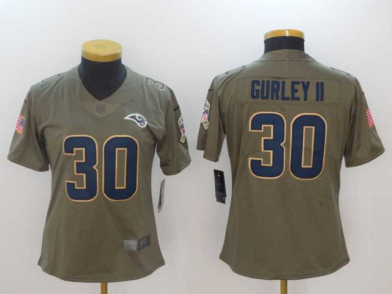 Women Nike Los Angeles Rams #30 Todd Gurley II Olive Salute To Service Limited Jerseys,We sell and wholesale Women Nike Los Angeles Rams #30 Todd Gurley II Olive Salute To Service Limited Jerseys on line form chian!