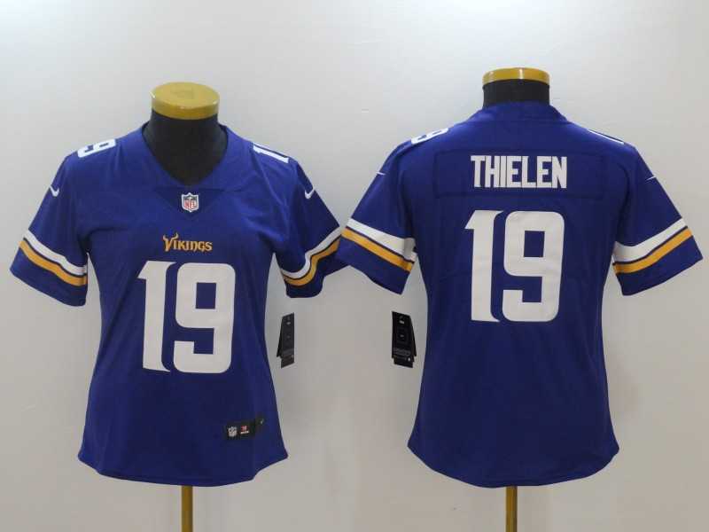 Women Nike Minnesota Vikings #19 Adam Thielen Purple Vapor Untouchable Player Limited Jerseys,We sell and wholesale Women Nike Minnesota Vikings #19 Adam Thielen Purple Vapor Untouchable Player Limited Jerseys on line form chian!