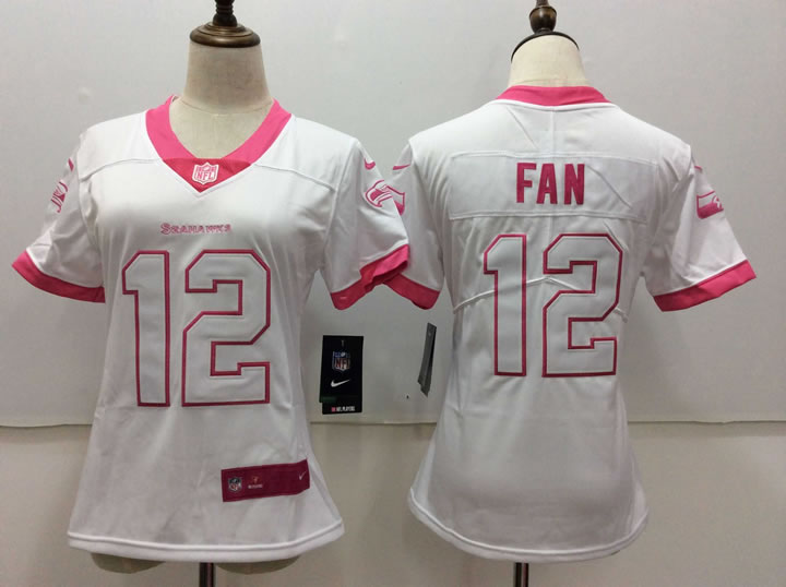 Women Nike Seattle Seahawks #12 Fan White Pink Vapor Untouchable Player Limited Jerseys,We sell and wholesale Women Nike Seattle Seahawks #12 Fan White Pink Vapor Untouchable Player Limited Jerseys on line form chian!