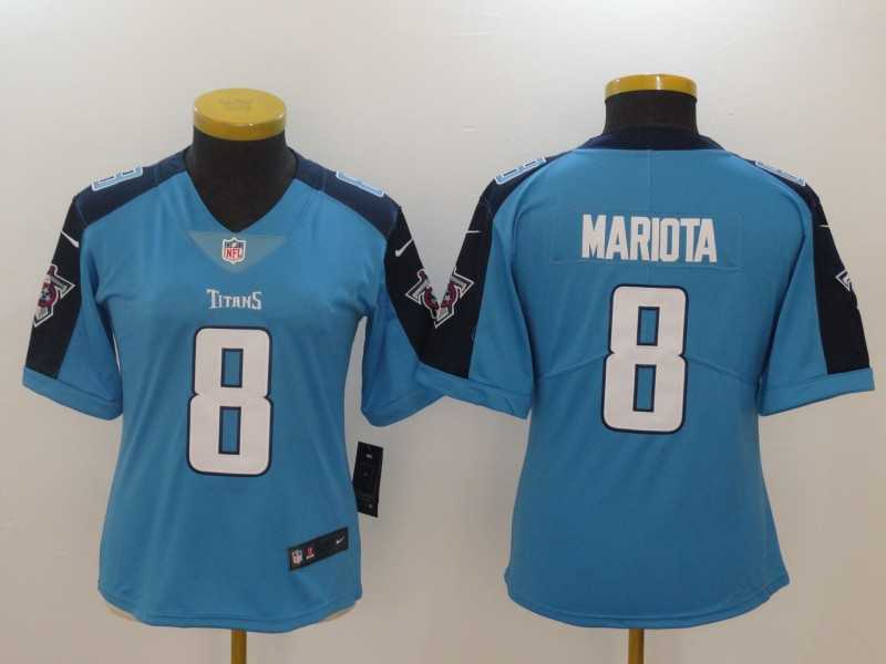 Women Nike Tennessee Titans #8 Marcus Mariota Light Blue Vapor Untouchable Player Limited Jerseys,We sell and wholesale Women Nike Tennessee Titans #8 Marcus Mariota Light Blue Vapor Untouchable Player Limited Jerseys on line form chian!