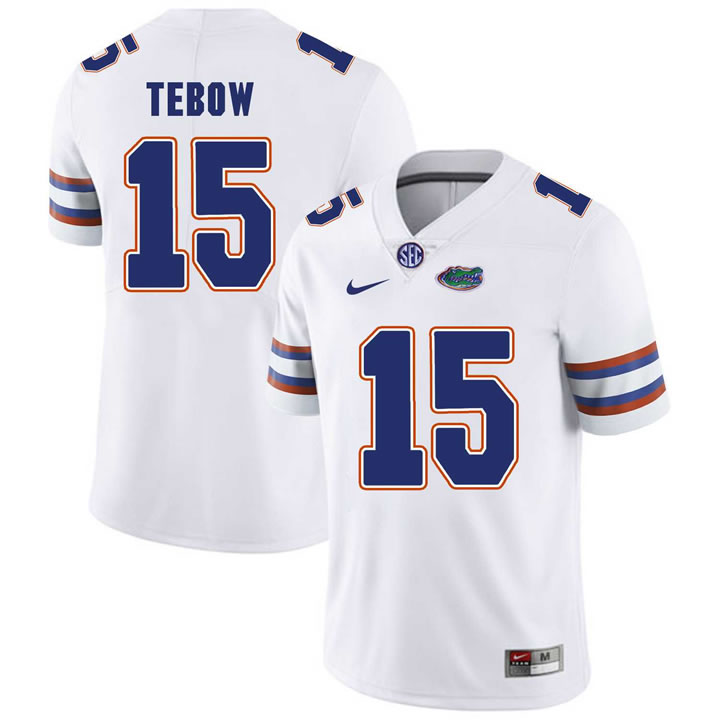 Florida Gators #15 Tim Tebow White College Football Jersey,We sell and wholesale Florida Gators #15 Tim Tebow White College Football Jersey on line form chian!