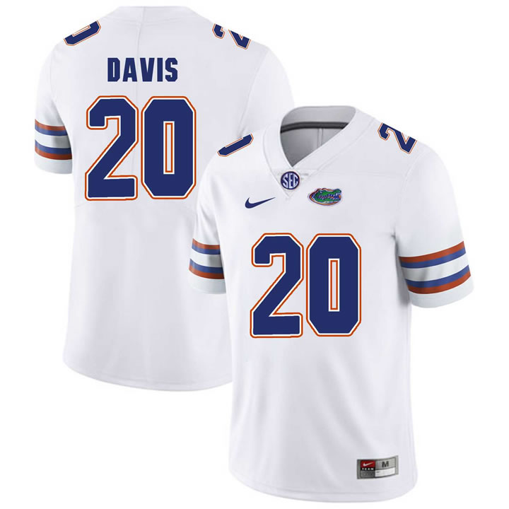 Florida Gators #20 Malik Davis White College Football Jersey,We sell and wholesale Florida Gators #20 Malik Davis White College Football Jersey on line form chian!