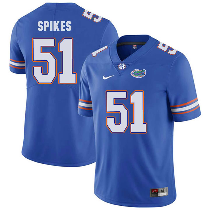 Florida Gators #51 Brandon Spikes Blue College Football Jersey,We sell and wholesale Florida Gators #51 Brandon Spikes Blue College Football Jersey on line form chian!