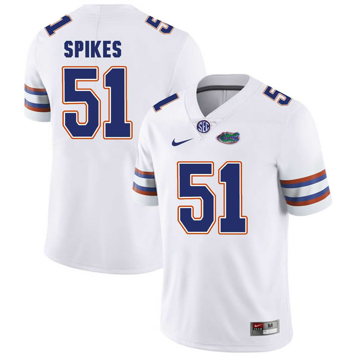 Florida Gators #51 Brandon Spikes White College Football Jersey,We sell and wholesale Florida Gators #51 Brandon Spikes White College Football Jersey on line form chian!